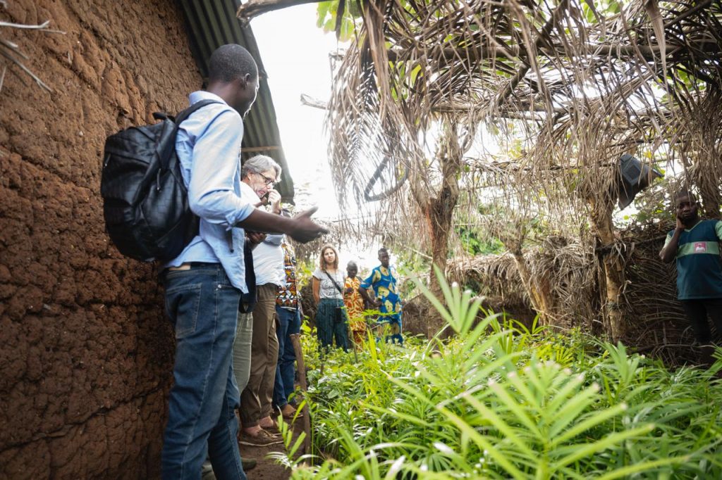 Présentation d'une pépinière à nos mécènes